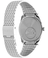 Timex Men's Analog Silver-Tone Stainless Steel Watch, 38mm