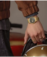 Timex Men's Analog Gold-Tone Stainless Steel Watch, 38mm
