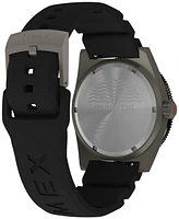 Timex Men's Analog Rubber Strap Watch