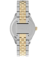 Timex Women's Analog Two-Tone Stainless Steel Watch, 34mm