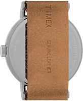 Timex Men's Analog Leather Strap Watch