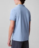 Calvin Klein Men's Regular-Fit Smooth Cotton Monogram Logo Polo Shirt