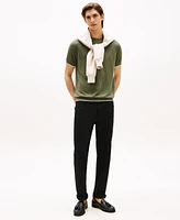 Tommy Hilfiger Men's Relaxed Fit Short Sleeve Crewneck Knitted T-Shirt