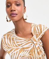 I.n.c. International Concepts Women's Twist-Front Cotton Tank Top, Exclusively at Macy's