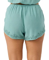 O'Neill Juniors' Lisbon Pull-On Embroidered Shorts
