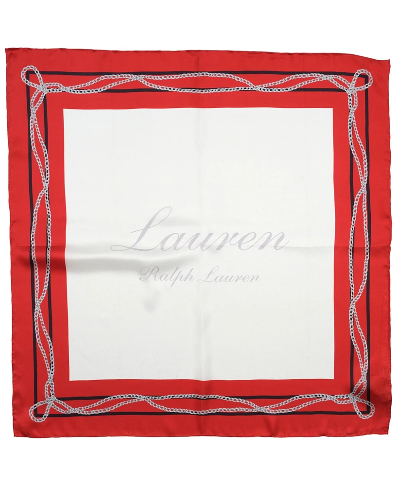 Lauren Ralph Lauren Chain Border Square Scarf