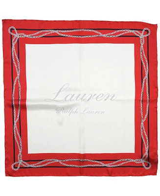Lauren Ralph Lauren Chain Border Square Scarf