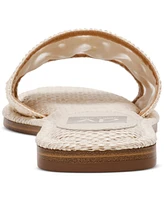 Dv Dolce Vita Women's Jessamine Floral Eyelet Raffia Flat Sandals