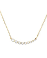 Diamond East West Necklace (1/2 ct. t.w.) in 14k Yellow Gold
