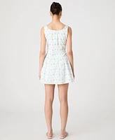 French Connection Women's Anna Fleur Ruched Minidress