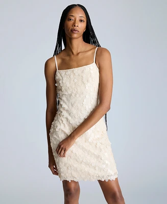 Kenneth Cole Women's Sequin Slip Mini Dress