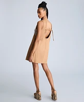 Kenneth Cole Women's Sequin-Bodice Open-Back Shift Dress
