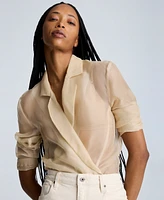 Kenneth Cole Women's Organza Boyfriend Blazer