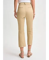 Isaac Mizrahi Women's Kick Flare Twill Pant