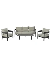 High-Quality Outdoor Seating Set with Thick Cushions