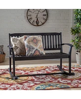 Baxter Rocking Loveseat Acacia Wood