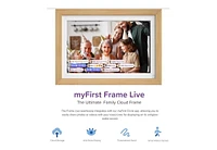 Smart WiFi Digital Photo Frame myFirst Frame Live 10 Inch 1280x800 Lcd Touch Screen, Auto-Rotate Portrait and Landscape, 32GB Memory with Cloud Storag