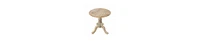 Round Top Side Table – Mango Wood with Intricate Carved Design & Pedestal Base