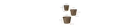 Set of 3 Round Wooden Planters – Various Sizes for Indoor & Outdoor Use