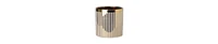 Striped Ceramic Planter – Cylindrical Shape for Indoor & Outdoor Use