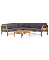 Aston 4-piece Sofa Set, Dark Gray