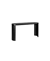 60" Entryway Table with Curved Legs (Black)