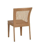 Stackable Rattan Patio Chairs - Set of 2