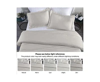 Superior Modal From Beechwood 400 Thread Count Lightweight Cooling Solid Duvet Cover Set