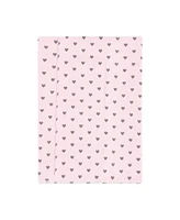 Hudson Baby Girls Cotton Poly Flannel Burp Cloths 8-Pack, Farm Friends Pink, One Size