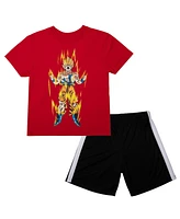 Dragon Ball Z Boys 3-Pack Set - Includes Two Tees and Mesh Shorts-xxl