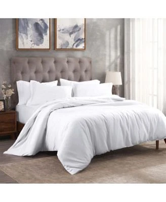 Superior Egyptian Cotton 300 Thread Count Solid Duvet Cover Set