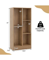 41 Inches 5-Cube Floor Bookcase with 2 Anti-Tipping Kits