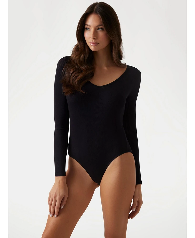 Guess Women's Eco Tessa Rib Bodysuit