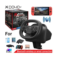 Bluetooth Wireless Gaming Racing Steering Wheel Controller For Switch PS3 PS4 ipad