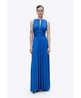 Nocturne Women's Maxi Dress with Belt Detail