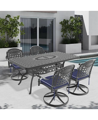 5-Piece All-Weather Cast Aluminum Dining Set