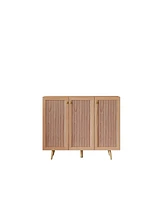 Multipurpose Wood Storage Cabinet with Adjustable Shelf, 46.85"w x 13.5"d x 38.19"h
