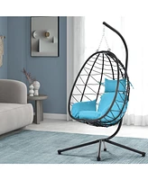 Egg chair with stand, indoor/outdoor, patio, bedroom, balcony