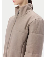 Gobi Cashmere Women's Cropped High-Neck Jacket