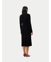 Gobi Cashmere Women's Textured Knit Cashmere Dress