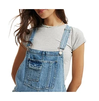 Cotton On Women's Short Denim Overall