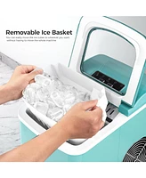 Cowsar 26Lbs/Day, Ice Maker, Self-Cleaning Machine with Scoop and Basket