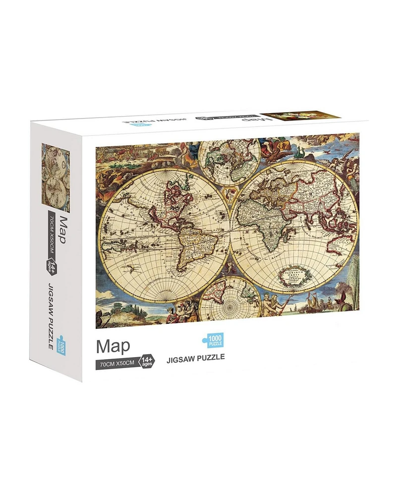 Map 1000 Piece Jigsaw Puzzle