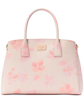 kate spade new york Serena Spring Pansies Leather Satchel