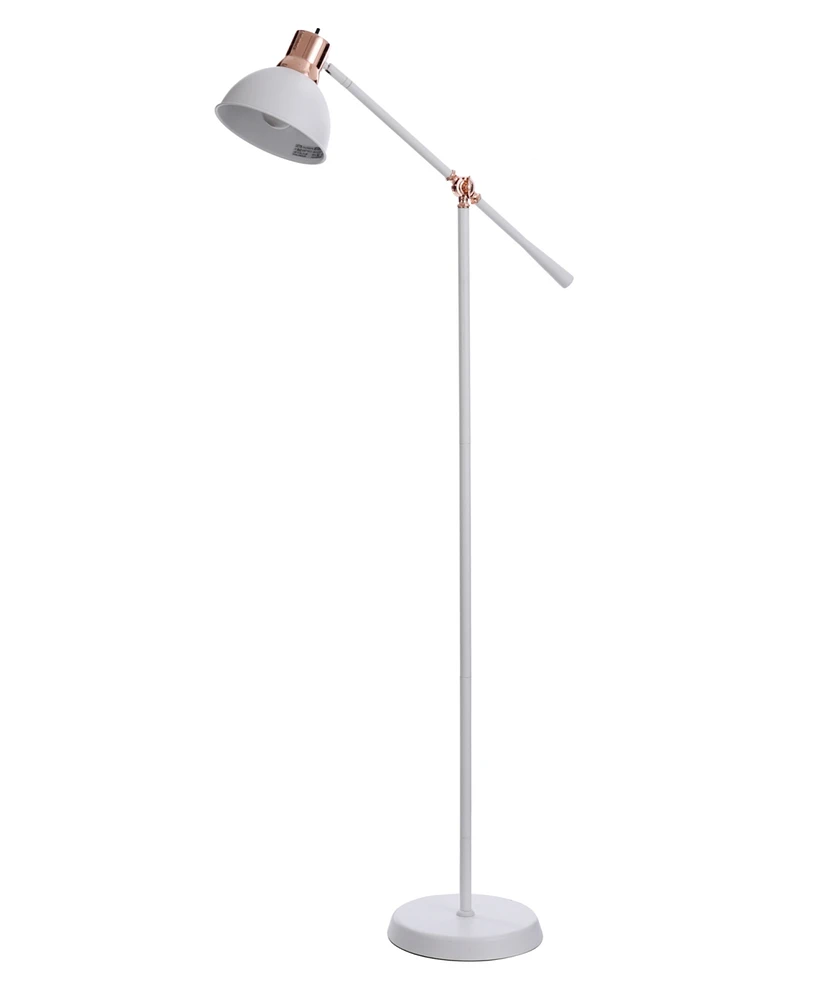 StyleCraft Home Collection 58" Industrial Task Metal Floor Lamp