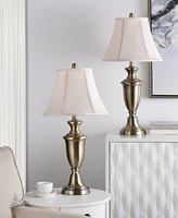 StyleCraft Home Collection 30.5" Traditional Metal Table Lamp, Set of 2