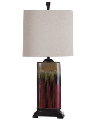 StyleCraft Home Collection 32" Tandoori Spice Arabic Ceramic Table Lamp