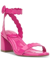 On 34th Women's Pathina Scalloped Block Heel Sandals