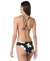 Vince Camuto Womens Floral Print Bikini Top Macrame Trim Bottoms