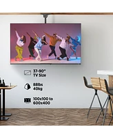ProMounts Premium Tilt and Swivel Ceiling Tv Mount for 37"-90" Screens Holds up to 88 Lbs.